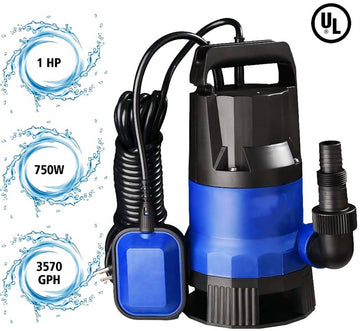 1馬力プラスチック水中ユーティリティポンプ